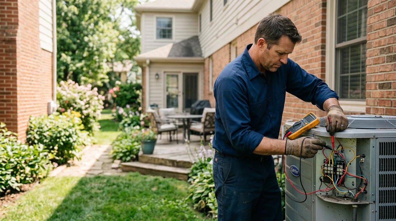 HVAC technician working near Vinton, CA